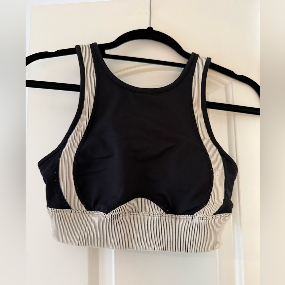 ALO Yoga Black and White Sports Bra